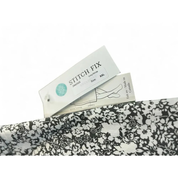 New Margaret M Slimming Pencil Skirt Grey & White Patterned Stretch Pull On - Picture 7 of 8